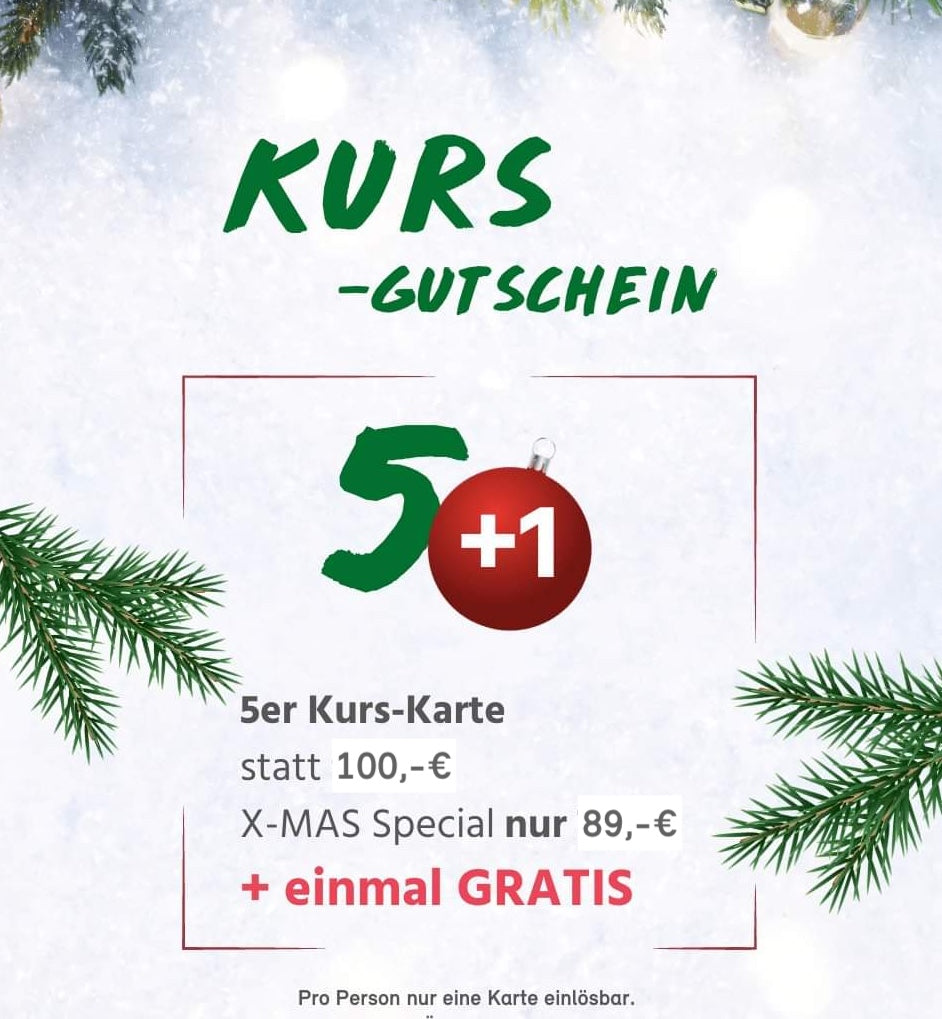 XMAS Kurs-Karte 5+1